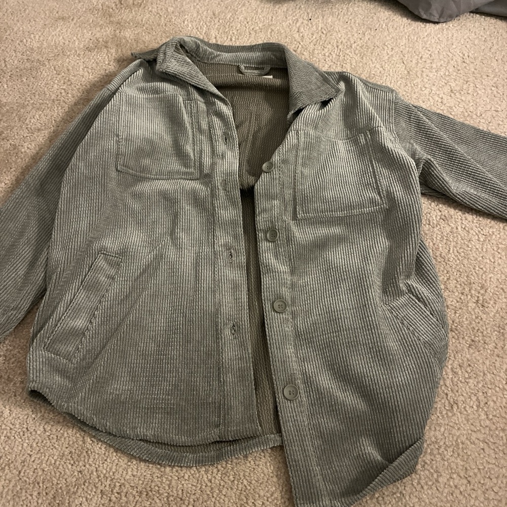 Green corduroy jacket